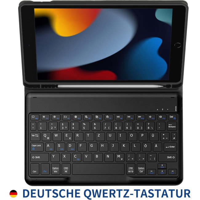 Чехол-клавиатура EasyAcc K02, совместимый с iPad 10.2 дюйма, черный (3038)