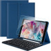 Чохол-клавіатура EasyAcc, сумісний з iPad 10.2 дюймів 9-го/8-го та 7-го поколінь із захисною плівкою, морський синій (2031) № 