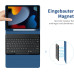 Чохол-клавіатура EasyAcc, сумісний з iPad 10.2 дюймів 9-го/8-го та 7-го поколінь із захисною плівкою, морський синій (2031) № 2