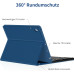 Чохол-клавіатура EasyAcc, сумісний з iPad 10.2 дюймів 9-го/8-го та 7-го поколінь із захисною плівкою, морський синій (2031) № 4