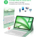 Чохол-клавіатура FOGARI для iPad Air 11 (M3 2025/M2 2024), світло-зелений (2141) № 1