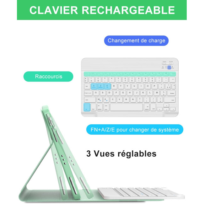 Чохол-клавіатура FOGARI для iPad Air 11 (M3 2025/M2 2024), світло-зелений (2141)