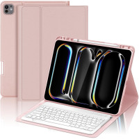 Чохол-клавіатура FOGARI для iPad Pro 13 2024, рожеве золото (2136)