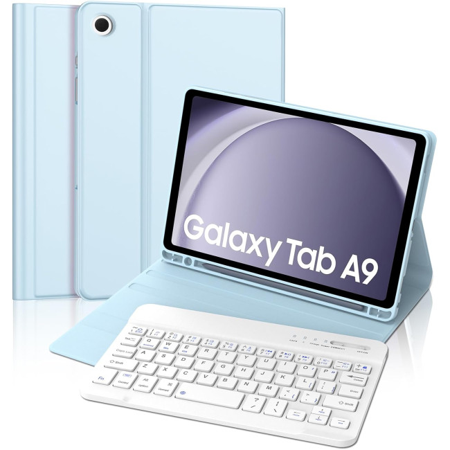 Чохол-клавіатура FOGARI для Samsung Galaxy Tab A9, синій (2154)
