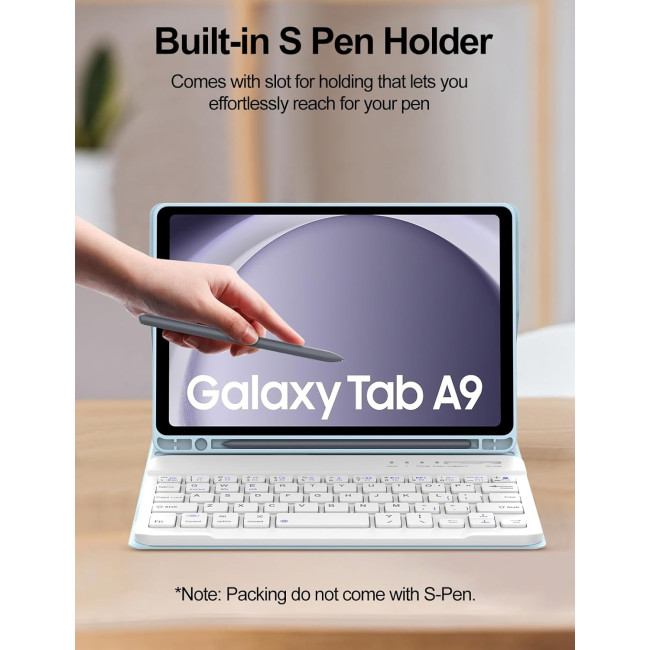 Чохол-клавіатура FOGARI для Samsung Galaxy Tab A9, синій (2154)