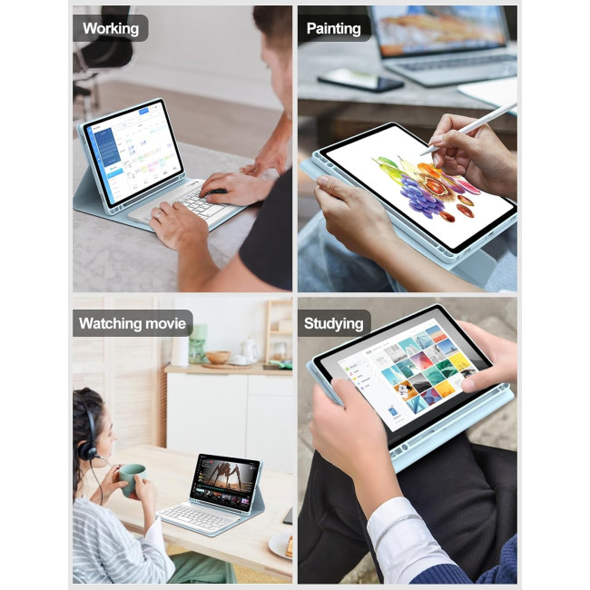 Чохол-клавіатура FOGARI для Samsung Galaxy Tab A9, синій (2154)