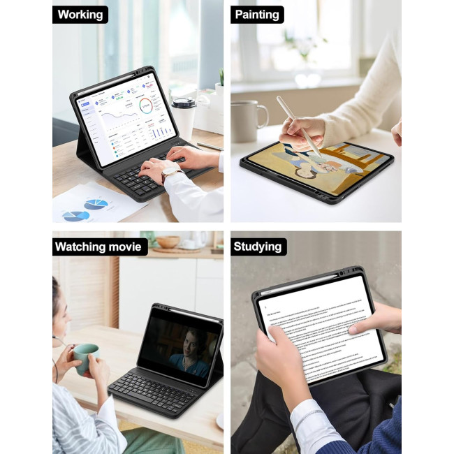 Чохол-клавіатура FOGARI для Xiaomi Pad 7 Pro 2024, чорний (2155)