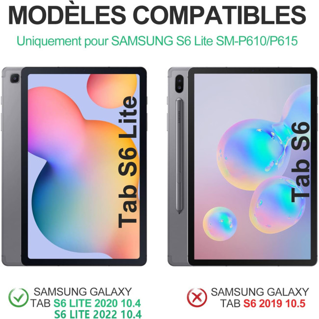 Чохол-клавіатура JADEMALL Clavier Samsung Tab S6 Lite 2024, чорний (3092)