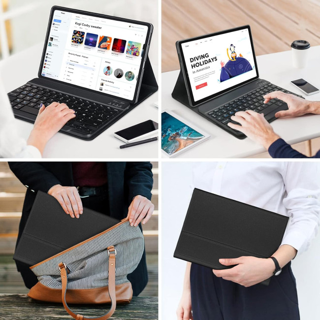 Чохол-клавіатура JADEMALL Clavier Samsung Tab S6 Lite 2024, чорний (3092)