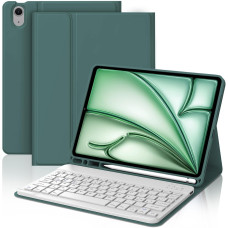 Чохол-клавіатура JADEMALL для iPad Air 11 дюймів 2025 M3, темно-зелена (3080)