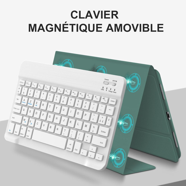 Чохол-клавіатура JADEMALL для iPad Air 11 дюймів 2025 M3, темно-зелена (3080)