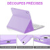 Чохол-клавіатура JADEMALL для iPad Air 11" M3 2025/M2 2024, світло-фіолетовий (3076) № 4