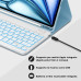 Чохол-клавіатура JADEMALL для iPad Air 11 (M3/M2 2025/2024), небесно-блакитний (3109) № 5