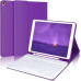 Чохол-клавіатура JADEMALL з тачпадом для iPad 9-го/8-го/7-го покоління 10,2 дюймів, фіолетовий (3095) № 