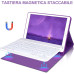 Чохол-клавіатура JADEMALL з тачпадом для iPad 9-го/8-го/7-го покоління 10,2 дюймів, фіолетовий (3095) № 1