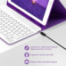 Чохол-клавіатура JADEMALL з тачпадом для iPad 9-го/8-го/7-го покоління 10,2 дюймів, фіолетовий (3095) № 3