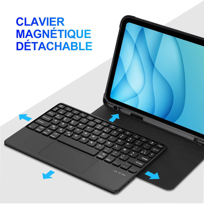 Чохол-клавіатура з трекпадом для iPad 10/11-го покоління 2024/2025 A16, чорний (3082)