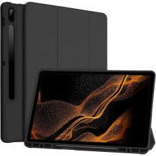 Чохол TQQ ESGWGFFGs7s8PTB1 для Samsung Galaxy Tab S7 FE S8 12.4 дюймів, з тримачем для ручки, чорний (2124)