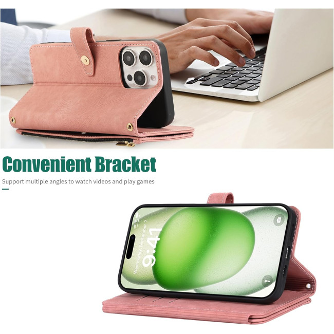 Чохол UEEBAI для iPhone 15 Pro Max 6.7 дюймів, рожеве золото (4098)