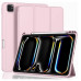 Чохол Vobafe для iPad Pro 13 (M4) 2024 з тримачем для олівців, трискладною підставкою, гнучка задня кришка TPU, рожевий (2043) № 