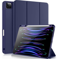 Чохол Vobafe, сумісний з iPad Pro 11 дюймів 2022/2021/2020/2018, гнучка задня кришка TPU з тримачем для олівців, синій (2047)