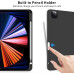 Чохол ZOYU для iPad Pro 11 дюймів 4-го/3-го/2-го покоління 2022/2021/2020 з тримачем для олівців, м'яка задня панель з ТПУ, чорний (2046) № 4