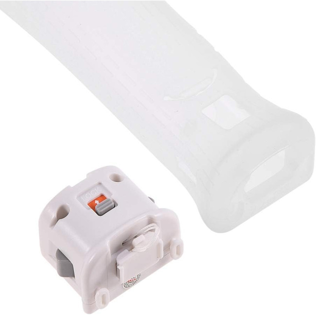 Для адаптера Wii Motion Plus, датчик-акселератор із силіконовим чохлом, білий (3200)