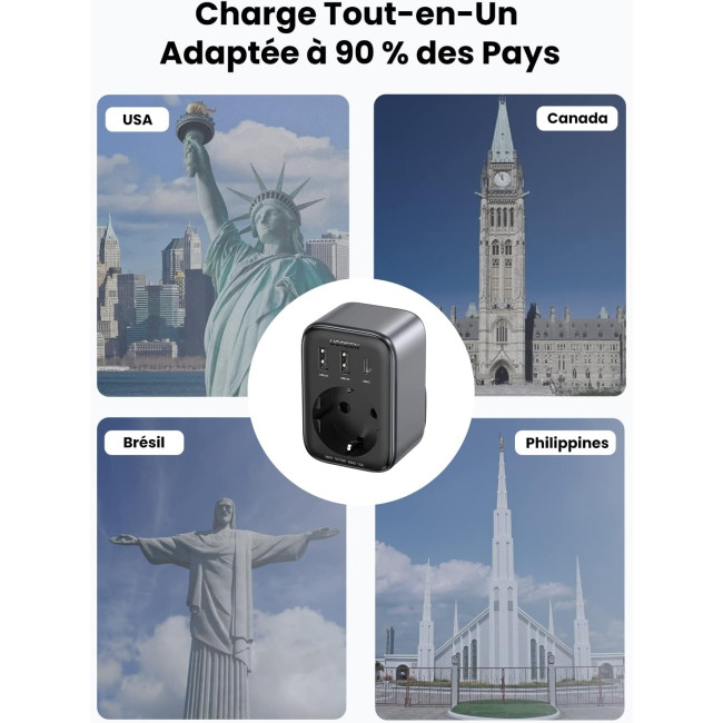 Дорожный адаптер UGREEN 30W (0020)