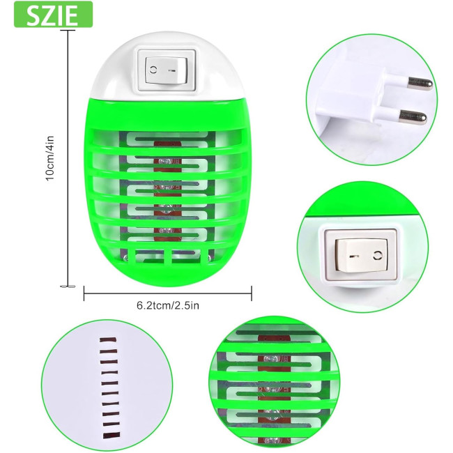 Електрична лампа SEMINISMAR LAMP316 для знищення комарів, зелена (4025)