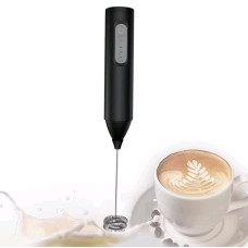 Електричний капучинатор спінювач молока, кавових напоїв Wireless Milk Frother KD-306 на акумуляторі, чорний (2103)