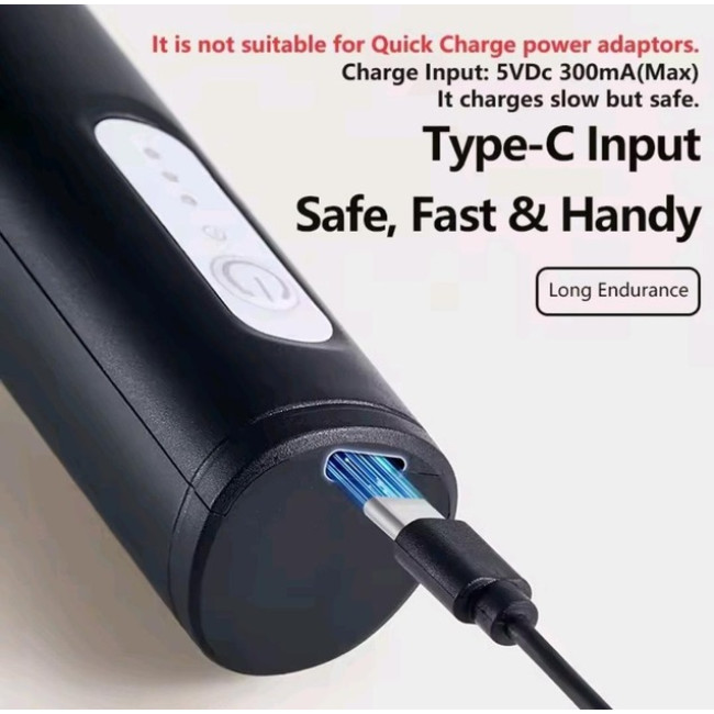 Електричний капучинатор спінювач молока, кавових напоїв Wireless Milk Frother KD-306 на акумуляторі, чорний (2103)