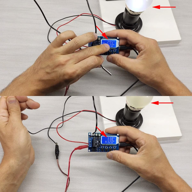 Електронний термостат Youmile XY-T01 JK-YM-476 DC 6-30V 24V від -50°C до 100°C з водонепроникним зондом NTC (0187)