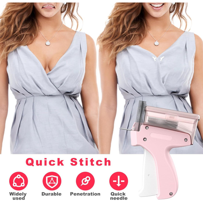 ELEOPUS Пістолет для мікростібків Stitchy TAG-001, пістолет для маркування одягу, рожевий (5128)