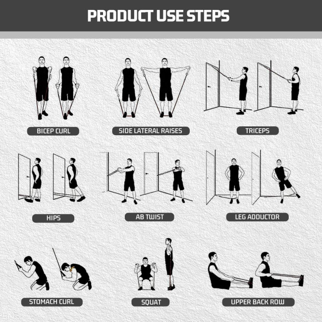 Еспандери VEICK для тренувань з ручками (3130)