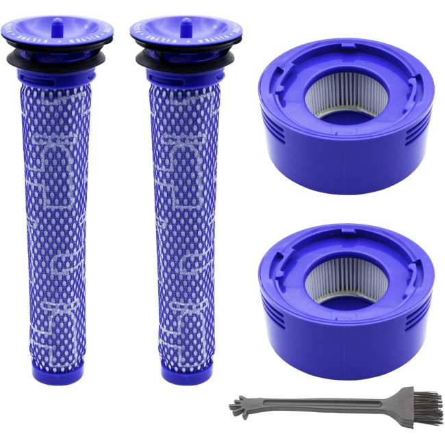 Фільтр KENSHIRE KV61 V7 V8, 4 шт., сумісний з HEPA-фільтрами Dyson V8 V8+ V7, запасні частини для фільтрів (0126)