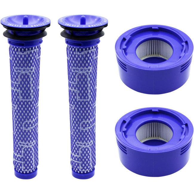 Фільтр KENSHIRE KV61 V7 V8, 4 шт., сумісний з HEPA-фільтрами Dyson V8 V8+ V7, запасні частини для фільтрів (0126)