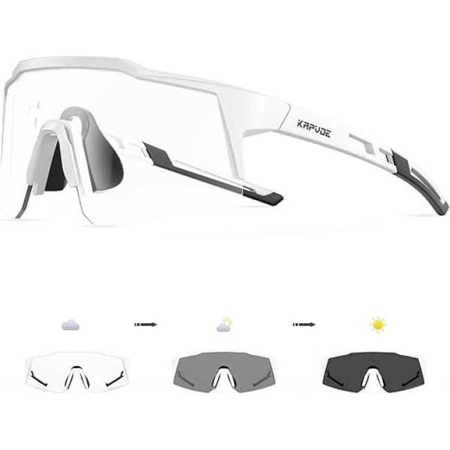Фотохромні велосипедні окуляри KAPVOE з TR90 (3115)