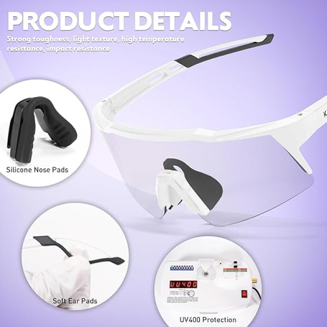 Фотохромні велосипедні окуляри KAPVOE з TR90 (3115)