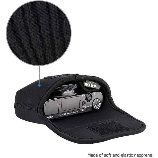 JJC Чохол для компактної камери Sony ZV-1 ZV-1F, Canon G7, чорний (5016)