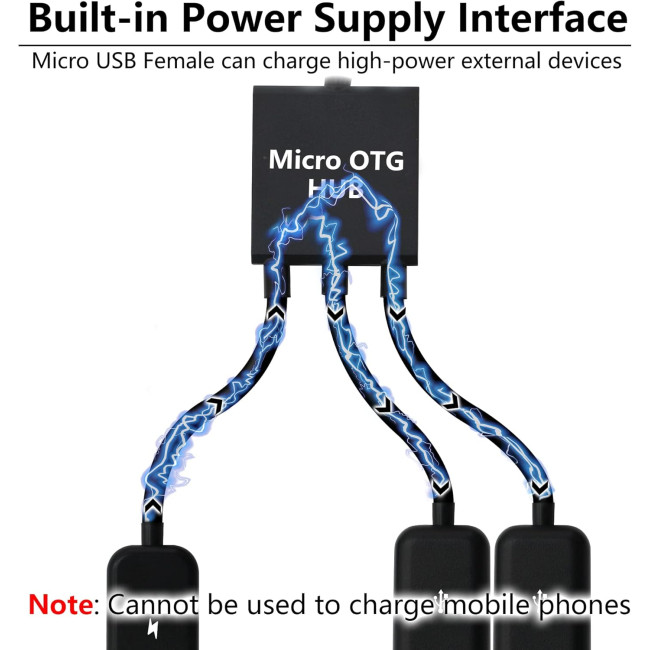 Кабель-розгалужувач YACSEJAO YAC-172 Dual Micro USB, чорний (4126)