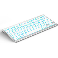 Клавіатура CACOE X60, сумісна з iOS, iPadOS та MacOS, 7 кольорів підсвічування, срібляста (2162)
