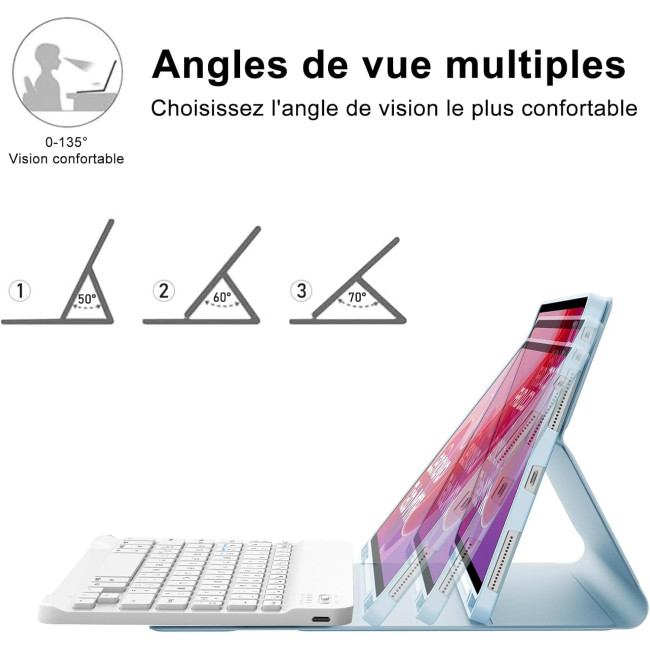 Клавіатура IVEOPPE для Lenovo Tab M11 11", небесно-блакитний (3104)