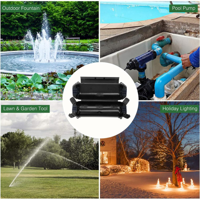 Коробка OPPWONG для зовнішнього освітлення, чорна (3052)