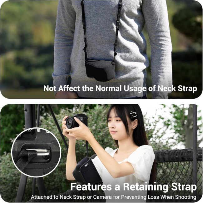 Легкий неопреновий чохол  JJC OC-C3BK для бездзеркальної камери Canon EOS R7 R10, чорний (4159)