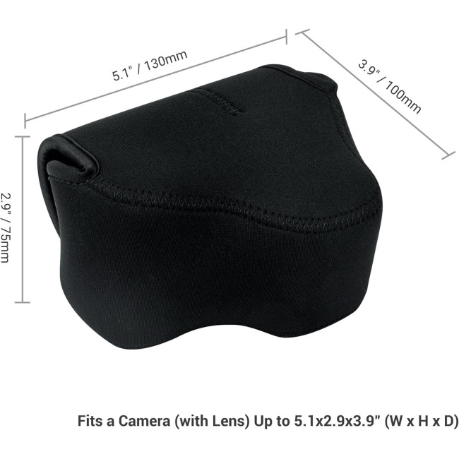 Легкий неопреновий чохол  JJC OC-C3BK для бездзеркальної камери Canon EOS R7 R10, чорний (4159)