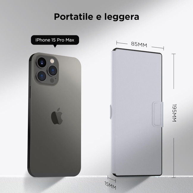 Міні-клавіатура CACOE X62 для мобільного телефону, світло-сіра (2161)