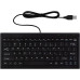 Міні-клавіатура CUQI, 82 клавіші-ножиці, USB, компактна для ПК з Windows, ноутбука, Android, чорна (2027) № 