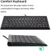 Міні-клавіатура CUQI, 82 клавіші-ножиці, USB, компактна для ПК з Windows, ноутбука, Android, чорна (2027) № 4