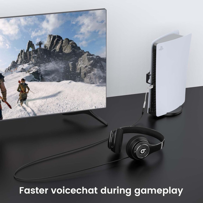 MOSWAG Аудіоадаптер USB - Aux, 20 см (2 шт.), білий (5001)