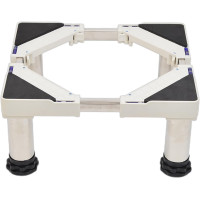 MQZHUK Опорная рама для холодильника JHZY2-Z240220W-D3-15, регулируемая длина/ширина основания 30-48 см, высота 15 см, белый (5138)